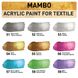 Набор Краска по ткани MAMBO ART Kompozit цвета металлик 6*20 мл 000858 фото 2
