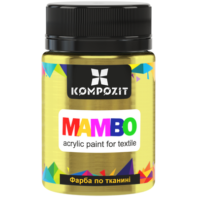 Краска для ткани металлическая МАМВО ART Kompozit, 50 мл 001602 фото