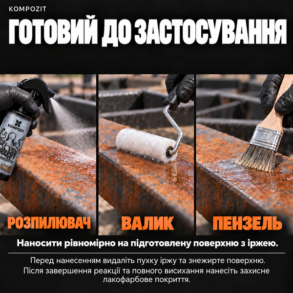 Перетворювач іржі KRAKEN "Kompozit", 250 мл 000918 фото
